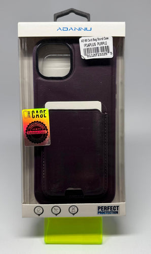 AD66 CARD STAND CASE FOR IPHONE 14 PLUS PURPLE