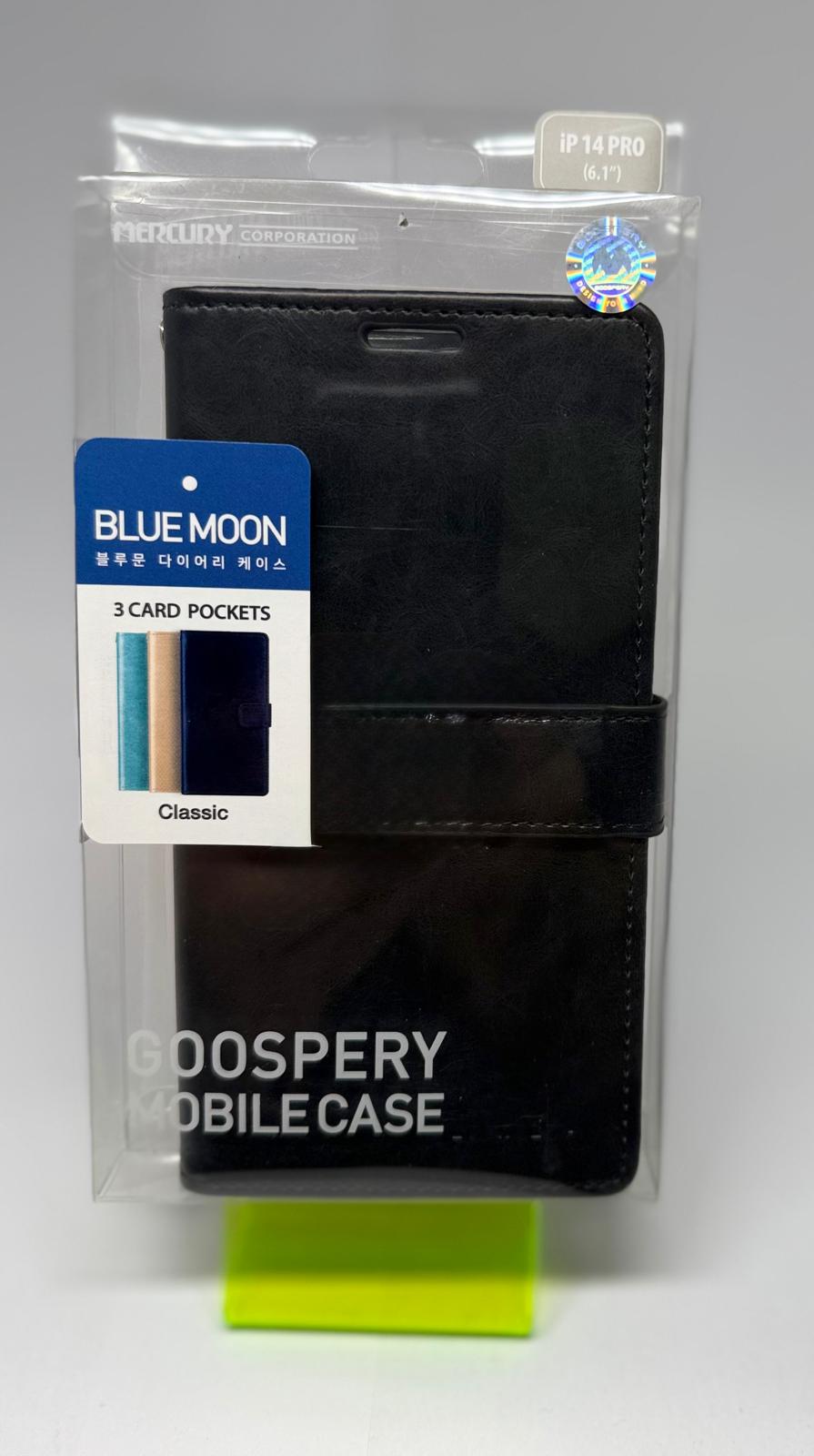 BLUEMOON WALLET CASE FOR IPHONE 14 PRO BLACK