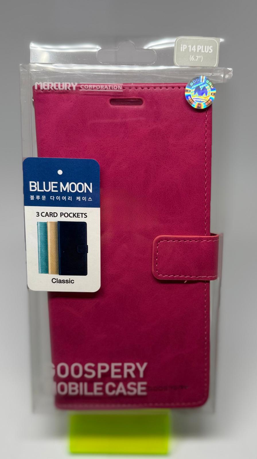 BLUEMOON WALLET CASE FOR IPHONE 14+ HOT PINK