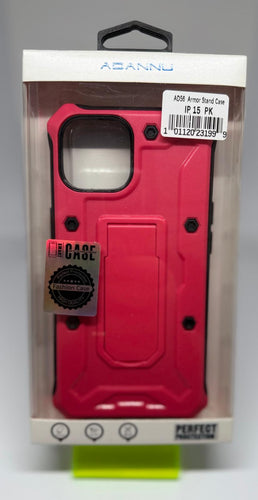 ADANNU ARMOR CASE FOR IPHONE 15 PINK