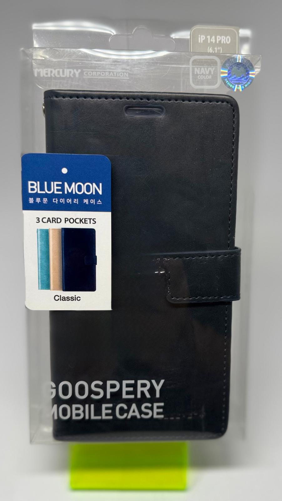 BLUEMOON WALLET CASE FOR IPHONE 14 PRO BLUE
