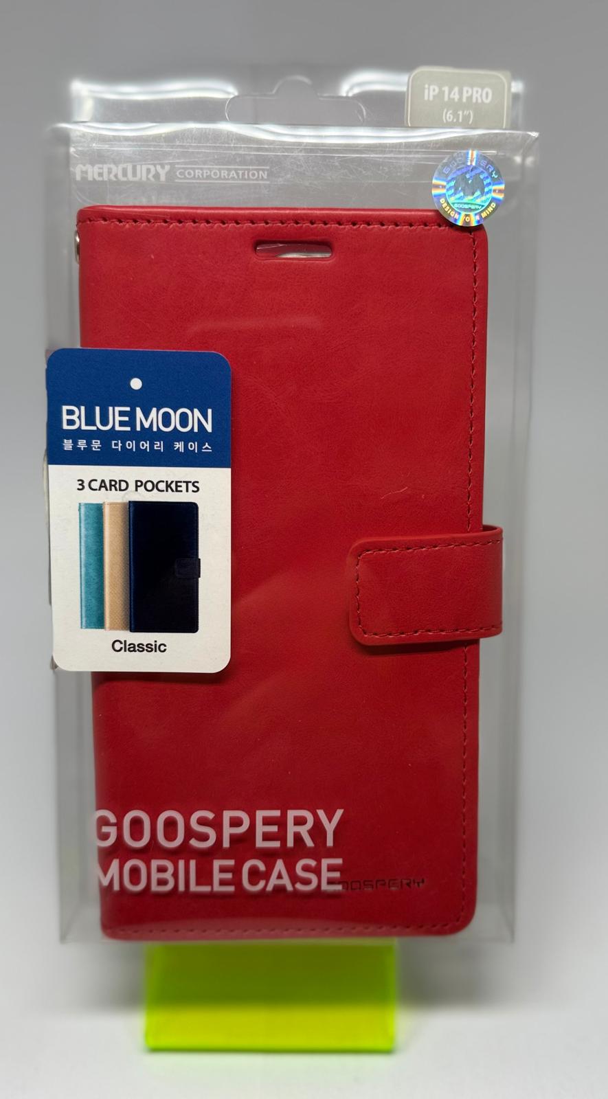 BLUEMOON WALLET CASE FOR IPHONE 14 PRO RED
