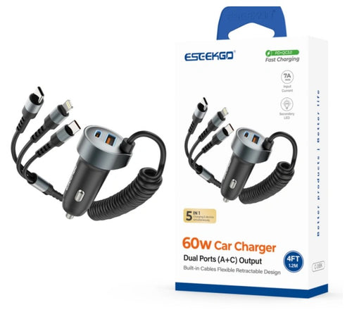 ESEEKGO C-35BK 60W CHARGER 3-1 CABLE