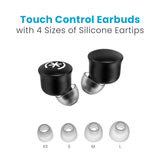 GEMTONES Play True Wireless Earbuds Back in Black