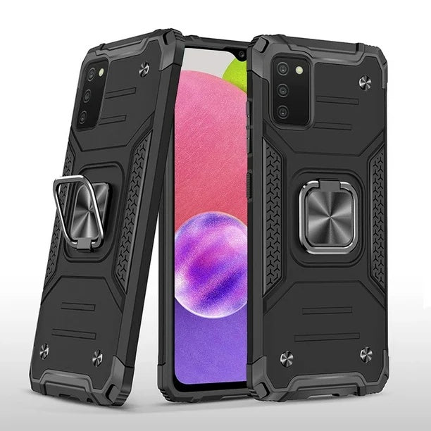 KICKSTAND CASE FOR SAMSUNG A03S - BK