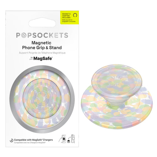 PopSockets   MagSafe POPGRIP Swappable Phone Grip Rainbow Glass