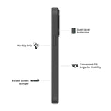 Quikcell Apple iPhone 14, Apple iPhone 16e GRAND ADVOCATE Dual-layer Kickstand Case Armor Black