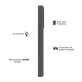 Quikcell Apple iPhone 14 Pro GRAND ADVOCATE Dual-layer Kickstand Case Armor Black