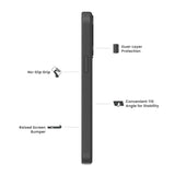 Quikcell Apple iPhone 14 Pro Max GRAND ADVOCATE Dual-layer Kickstand Case Armor Black