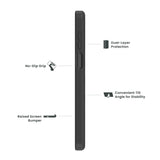 Quikcell Moto G 5G (2023) GRAND ADVOCATE Dual-layer Kickstand Case Armor Black