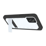 Quikcell Moto G Power 5G (2023) GRAND ADVOCATE Dual-layer Kickstand Case Pure White