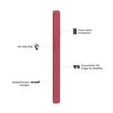 Quikcell Apple iPhone 15 Plus GRAND ADVOCATE Dual-layer Kickstand Case Desert Pink