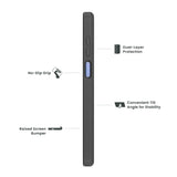 Quikcell Moto G Play - 2024 GRAND ADVOCATE Dual-layer Kickstand Case Armor Black