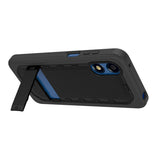 Quikcell Moto G Play - 2024 GRAND ADVOCATE Dual-layer Kickstand Case Armor Black
