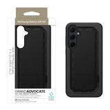Quikcell Samsung Galaxy A35 5G GRAND ADVOCATE Dual-layer Kickstand Case Armor Black