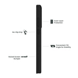 Quikcell Moto G Stylus 5G (2024) GRAND ADVOCATE Dual-layer Kickstand Case Army Green