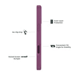 Quikcell Apple iPhone 16 Plus GRAND ADVOCATE Dual-layer Kickstand Case Royal Purple