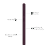 Quikcell Samsung Galaxy A36 5G GRAND ADVOCATE Dual-layer Kickstand Case Royal Purple