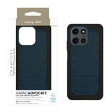 Quikcell Moto G - 2025 GRAND ADVOCATE Dual-layer Kickstand Case Navy Blue
