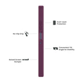 Quikcell Moto G Power - 2025 GRAND ADVOCATE Dual-layer Kickstand Case Royal Purple