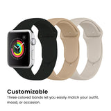 Watch Band Set for Apple Watch (38/40/41) Black/Walnut/Starlight