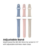 Quikcell   Watch Band Set for Apple Watch (38/40/41) Starlight/Lavender Ash/Vintage Rose
