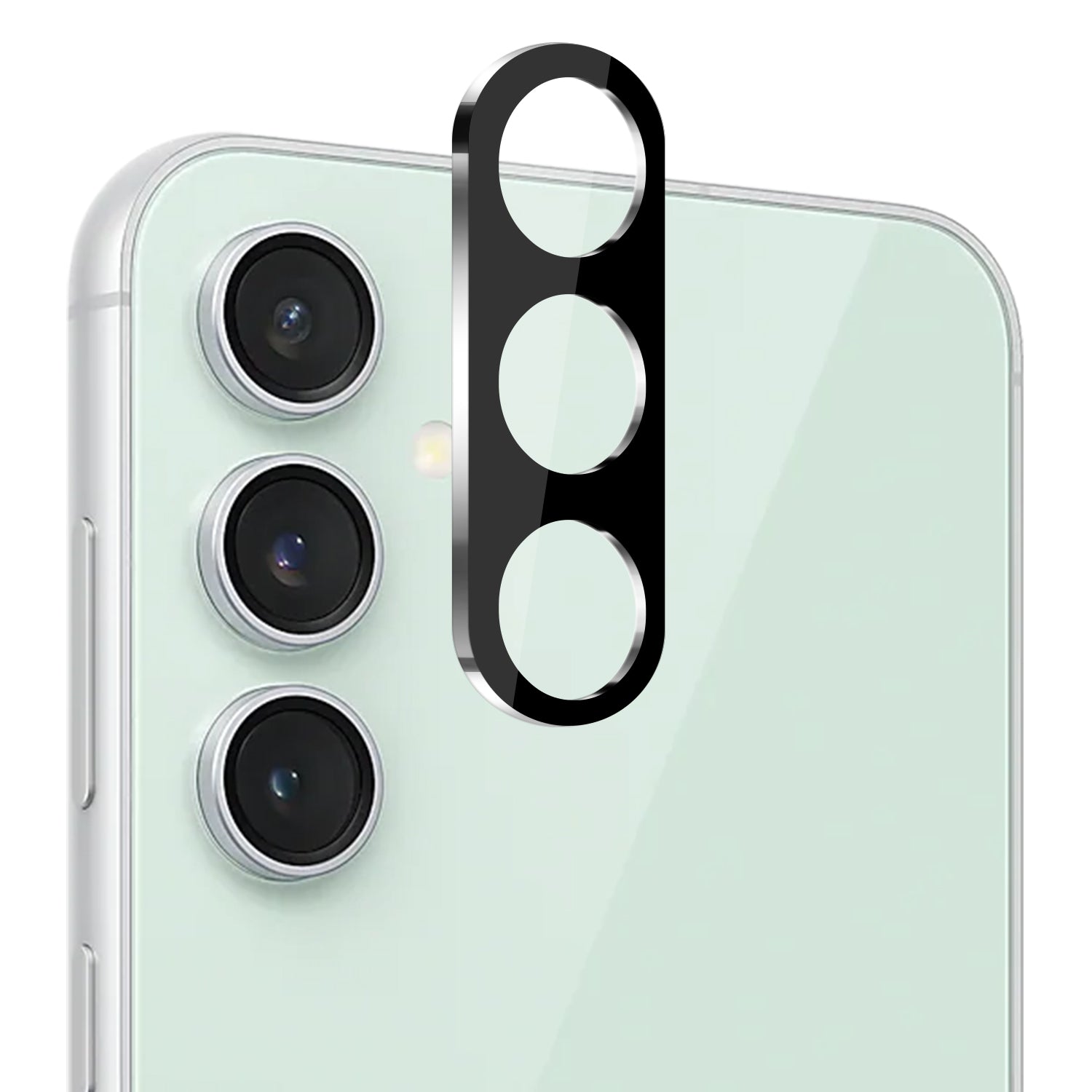 Samsung S23 Plus Camera Lens Colored Edge Tempered(2.5D) - Black