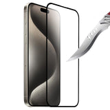 FOR IPHONE 16 PRO MAX 6.9 TEMPERED GLASS BLACK EDGE