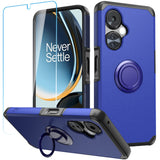 OnePlus Nord N30 5G Tough Hybrid With Ring Stand + Tempered Glass - Classic Blue