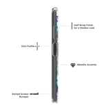 Quikcell T-Mobile REVVL 6 Pro 5G, T-Mobile REVVL 6x PRO 5G ICON Fashion Case Azure Orchid