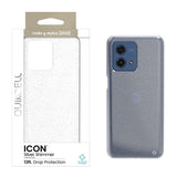 Quikcell Moto G Stylus (2023) ICON Fashion Case Silver Shimmer