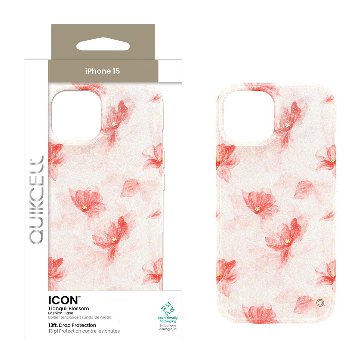 Quikcell Apple iPhone 15 ICON Fashion Case Tranquil Blossom