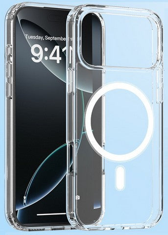 iPhone 17 Pro 2025 Hybrid Clear Case w/ Magnetic Ring
