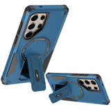 Samsung S25 Ultra Sturdy Bracket Kickstand Magnetic Hybrid - Blue