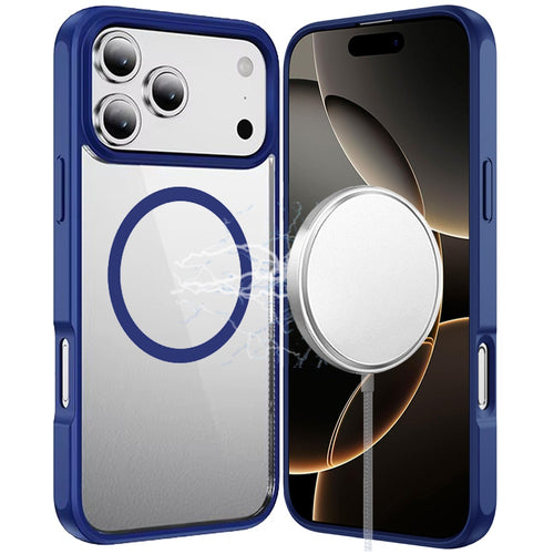 iPhone 17 Pro Max Magnetic Ring HQ Transparent - Navy Blue