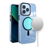 Samsung S23 Ultra Premium Matching [Magnetic Circle] & Camera Edge Color Chrome Hybrid Design - Black