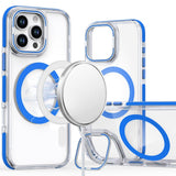 iPhone 16 Pro 6.3 inch MagSonic Camera Bracket Stand Magnetic Ring Circle Hybrid - Blue