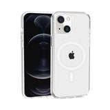 iPhone 14 PRO MAX 6.7" Sturdy Ultra [Magnetic Circle] Thick 3mm Transparent Hybrid - Clear