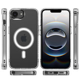 iPhone 16E / SE4 Thick Transparent [Magnetic Circle] Shockproof Hybrid - Clear