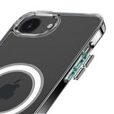 iPhone 16E / SE4 Thick Transparent [Magnetic Circle] Shockproof Hybrid - Clear