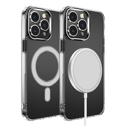 Samsung S23 Ultra Thick Transparent [Magnetic Circle] Shockproof Hybrid - Clear