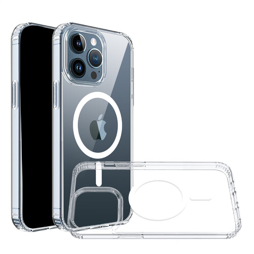 iPhone 11 (XI6.1) TRUE Transparent (Magnetic Circle) Shockproof Hybrid - Clear