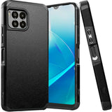 REVVL 7 Pro 5G Tough Strong Hybrid (Magnet Mount Friendly) Case Cover - Black