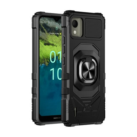 Nokia C110 Magnetic W/ Ringstand Cases Black
