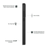 Quikcell Moto G Stylus 5G (2024) ULTRA OPERATOR Rugged Protective Case Armor Black