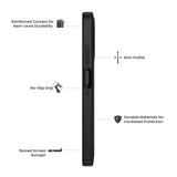 Quikcell Moto G Power - 2025 ULTRA OPERATOR Rugged Protective Case Armor Black