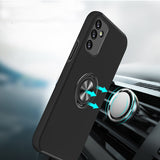 Samsung A54 CHIEF Oil Painted Magnetic Ring Stand Hybrid Case Cover - Black