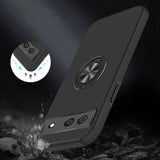 Google Pixel 7A 6.1" CHIEF Oil Painted Magnetic Ring Stand Hybrid Case Cover - Black
