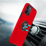 iPhone 13/14 CHIEF Oil Painted Magnetic Ring Stand Hybrid Case Cover - Red