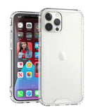 iPhone SE 3 (2022) SE/8/7 Colored Shockproof Transparent Hard PC TPU Hybrid Case Cover - Clear/Clear